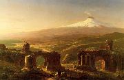 Thomas Cole Mount Etna from Taormina painting